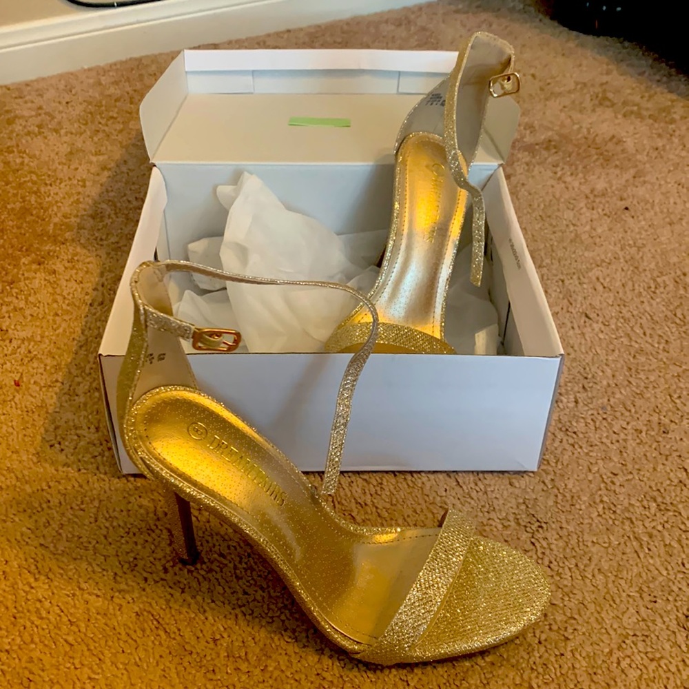 Gold new heels